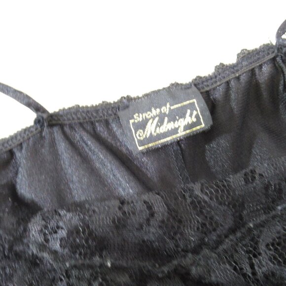 Vintage Stroke of Midnight Lacy Nightgown - M - Picture 3 of 7